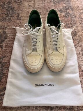 Men’s Common Projects with green lining